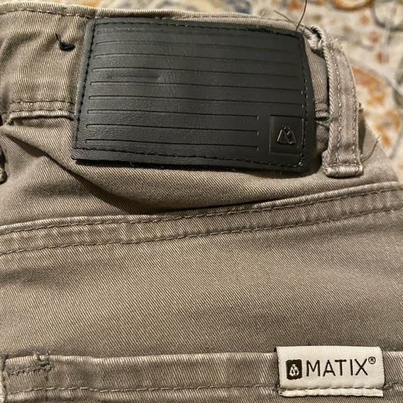 [Matix] Skinny Dark Khaki Jeans - Boys Sz 12 - Adjustable Waistband! - Picture 4 of 7